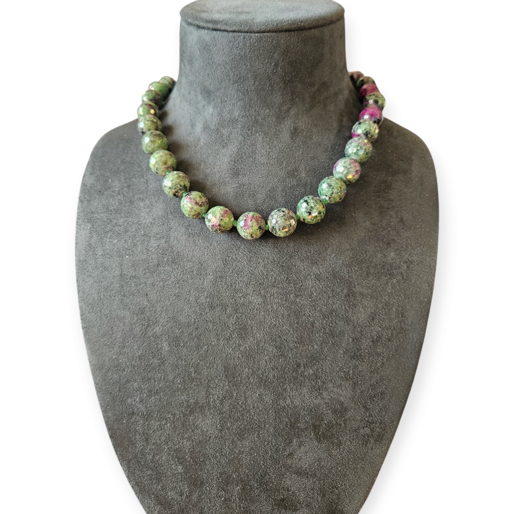 Ruby Zoisite Necklace 125$